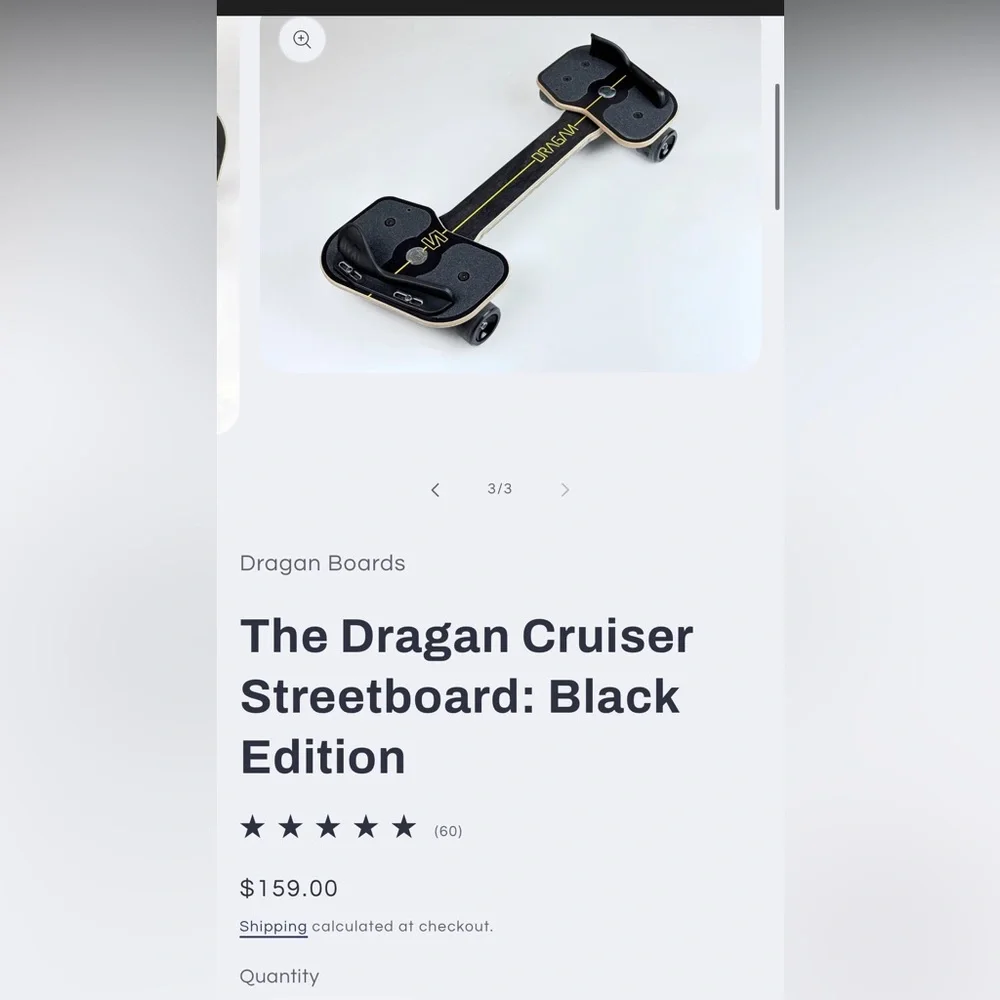 DRAGAN Cruiser Streetboard: Black Edition with yellow details - Picture 4 of 13